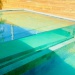 la piscine à contre courant de la villa en guadeloupe