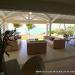 La terrasse couverte de la villa de la plage en Guadeloupe