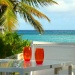 collation devant la villa 