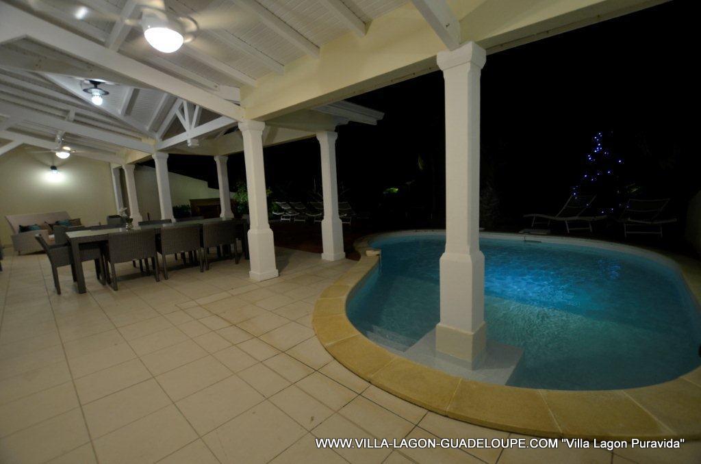 piscine privative de la villa luxe guadeloupe