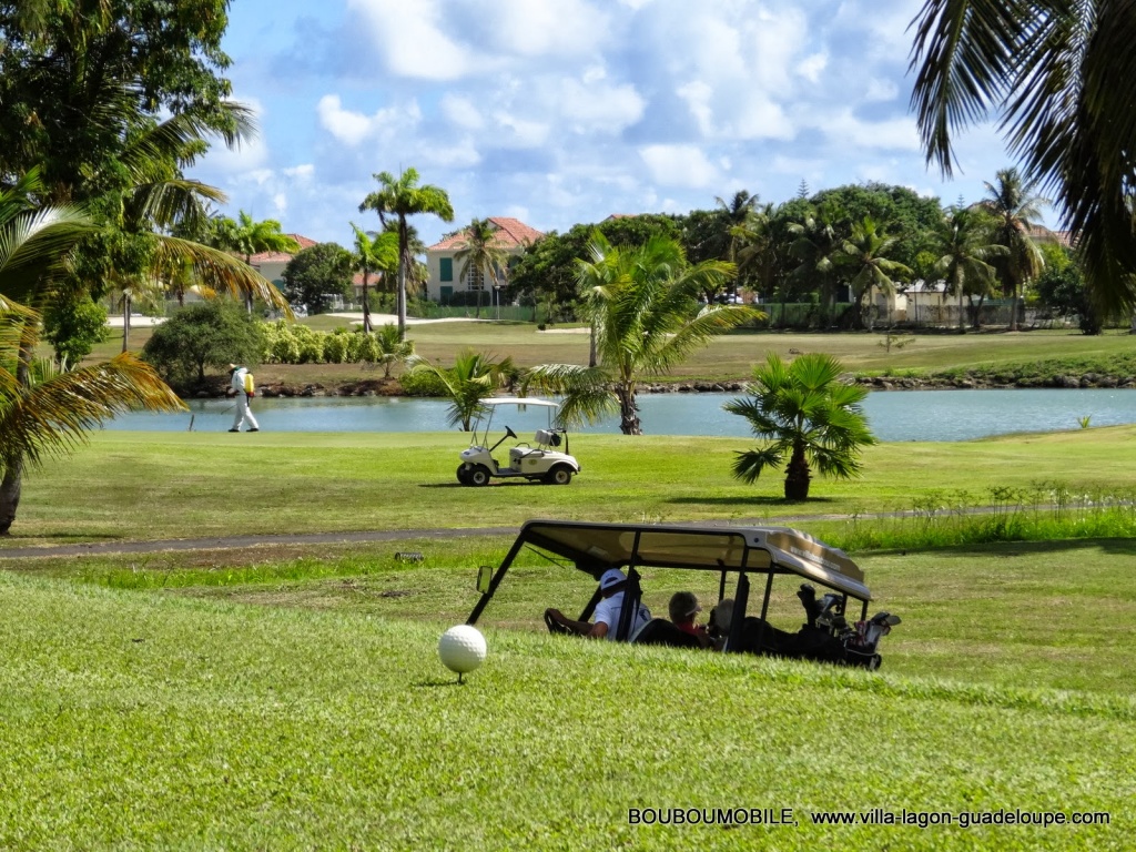   Golf de 18  trous de Saint François Guadeloupe avec la golfette BoubouMobile