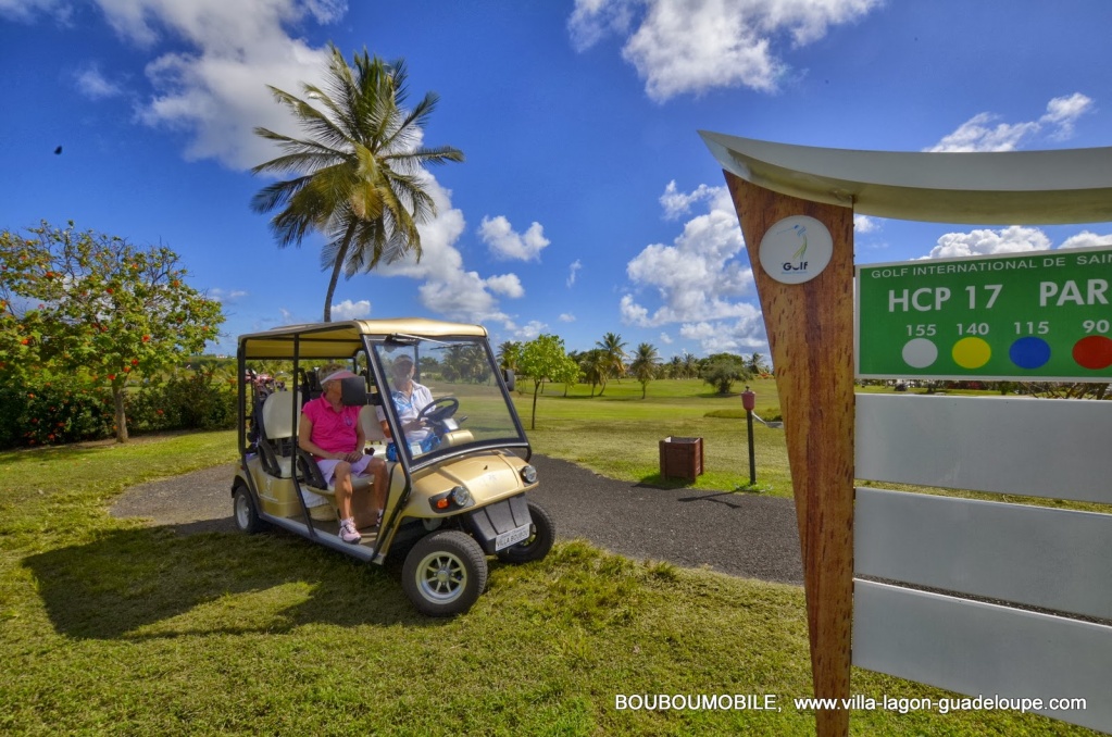  Golf de 18  trous de Saint François Guadeloupe avec la golfette BoubouMobile