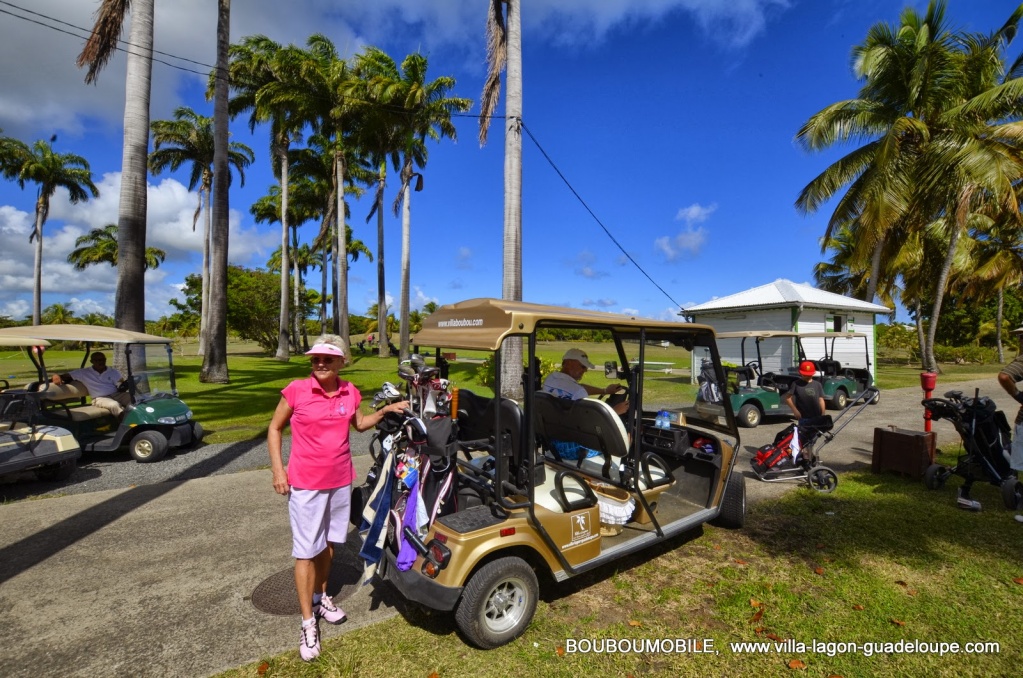  Golf de 18  trous de Saint François Guadeloupe en voiture électrique