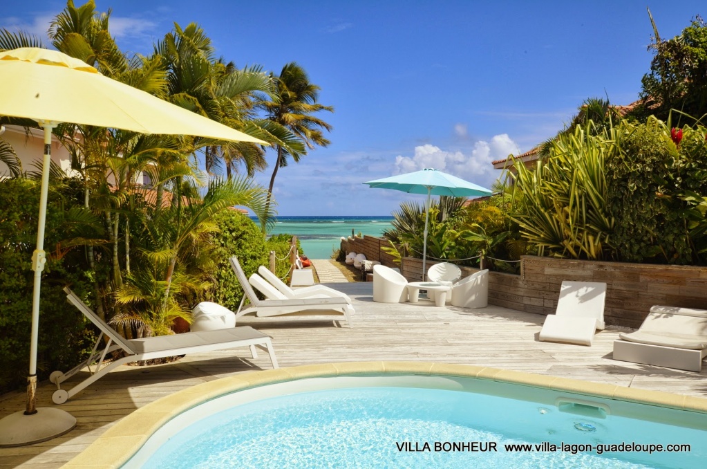 Villa Luxe Guadeloupe Bonheur, la terrasse, le lagon