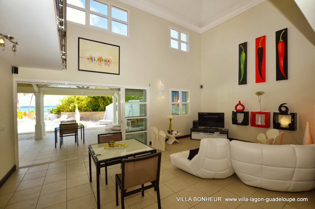 Villa Luxe Guadeloupe Bonheur, le salon