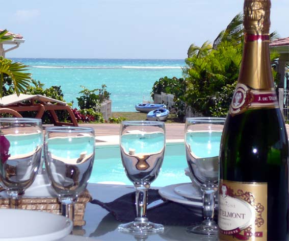 1-champagne., villa Bora Bora