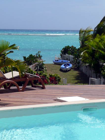 Villa Bora Bora Guadeloupe en bord lagon de Saint François