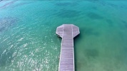 Villas du lagon Guadeloupe vue par drone 