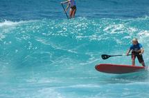 STAND UP PADDLE, longue rame surf