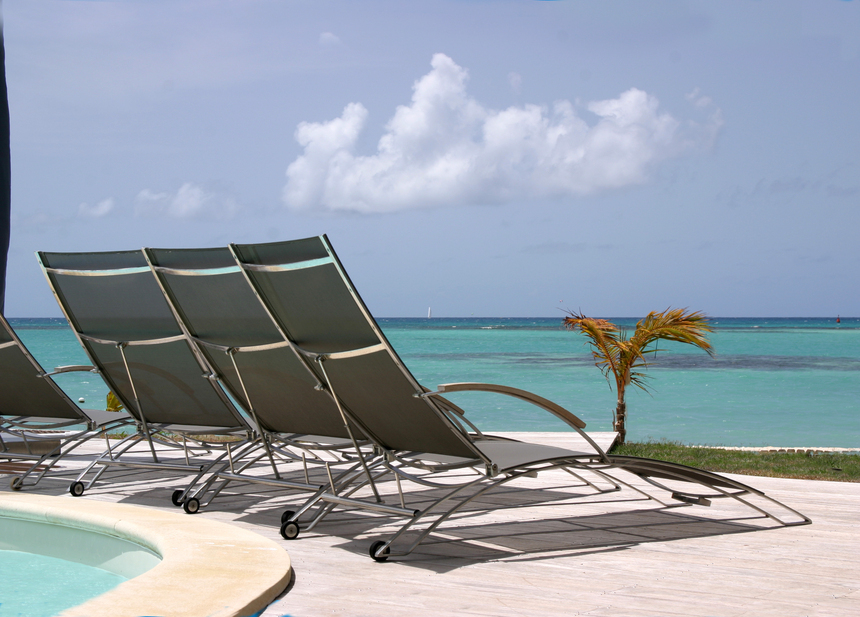 Imaginez !! assis dans ce transat de la Villa de Luxe, à regarder les bateaux de la Route du Rhum en Guadeloupe??