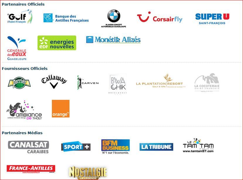 Partenaire officiel de l'open de St François Partenaire officiel de l'open de St François