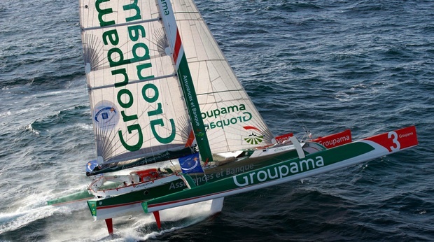 Groupama 3 vainqueur en 2010 avec Franck Cammas