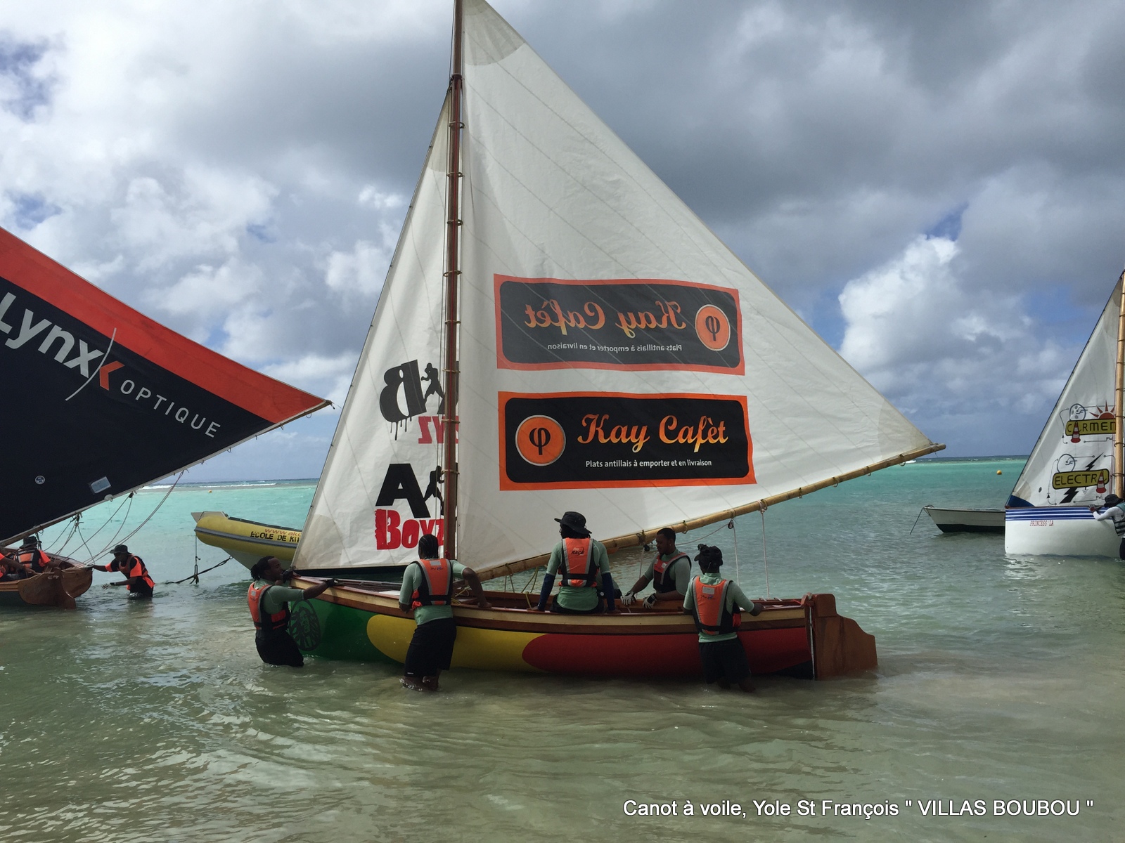 Canot traditionnel Guadeloupe, yole Saint François