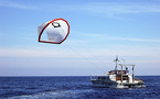 Arrivée du Kite power Boat en Guadeloupe en traversée de l'Atlantique