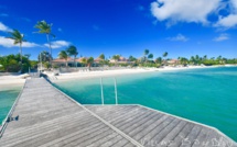 Promotion villa luxe Guadeloupe les pieds dans l'eau à Saint François, 30m du Golf international