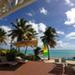 Vue de la terrasse de la villa vers le lagon de Guadeloupe