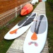 Villa Bonheur, 2 sup paddle devant la lagon de Saint François