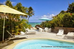 Villa Luxe Guadeloupe Bonheur, la terrasse, le lagon