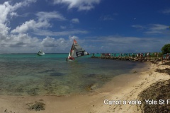yole, panorama, Canot traditionnel Guadeloupe, Saint FRançois
