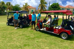 Open de Golf 2016 Saint François Guadeloupe equipe du pro Am de vant les Villas Boubou