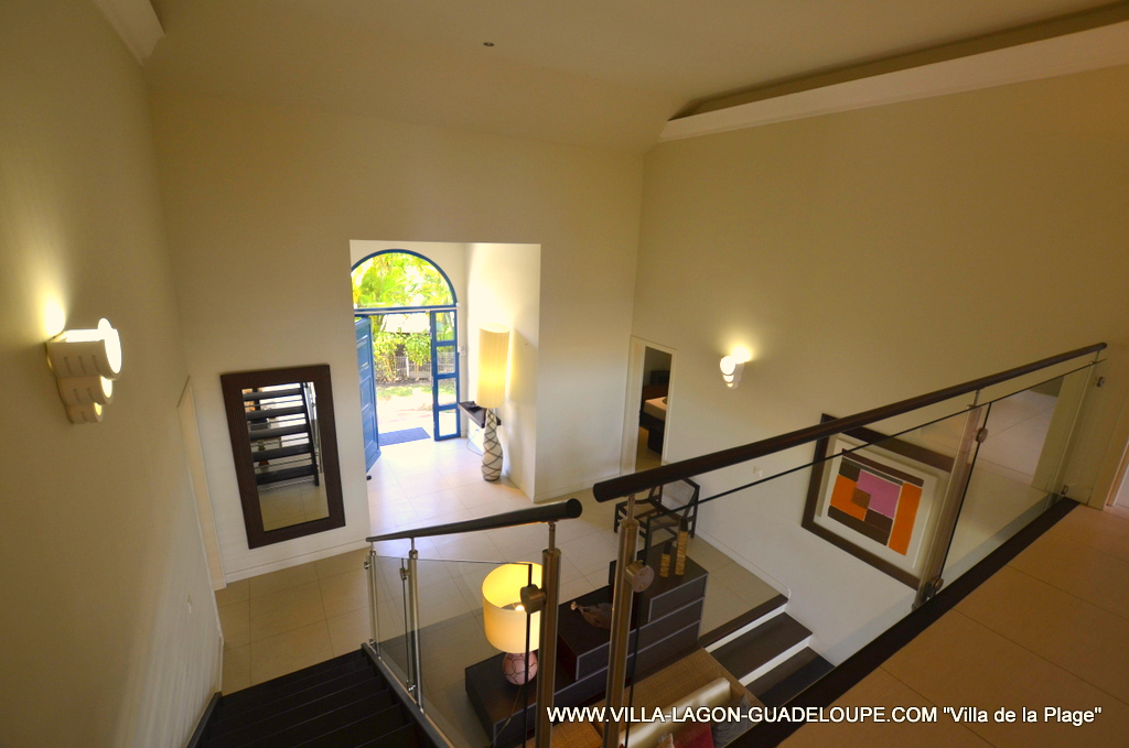 Mezzanine de la villa de prestige villa de la plage Guadeloupe