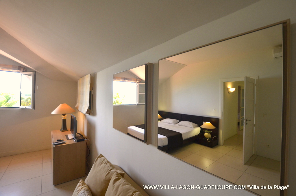 Effet de miroir Suite de la villa de la plage en Guadeloupe