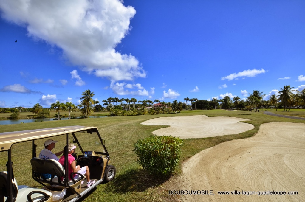  Golf de 18  trous de Saint François Guadeloupe avec la golfette BoubouMobile