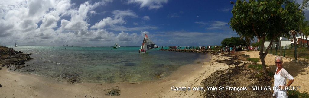 yole, panorama, Canot traditionnel Guadeloupe, Saint FRançois