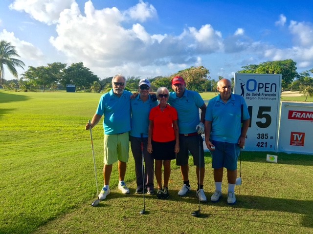 Open de Golf 2016 Saint François Guadeloupe equipe du pro Am  avec Nicolle de Villas Boubou