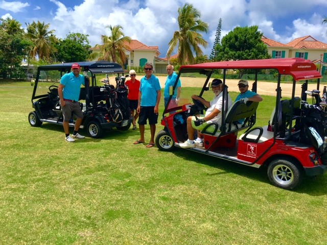 Open de Golf 2016 Saint François Guadeloupe equipe du pro Am de vant les Villas Boubou
