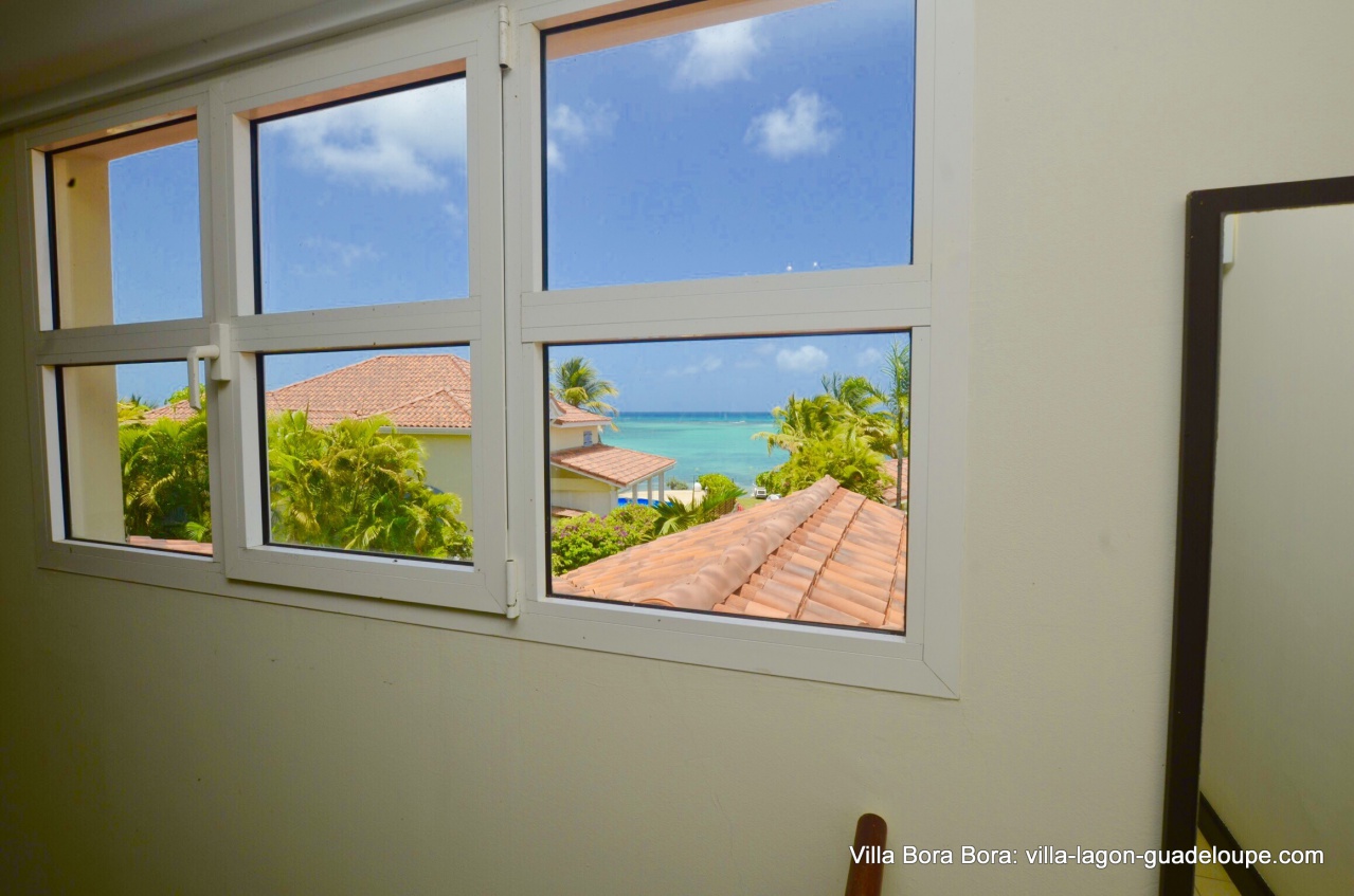 vue du lagon sur la mezzanine