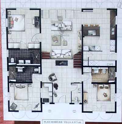 plan-villa-de-la-plage Guadeloupe Saint François